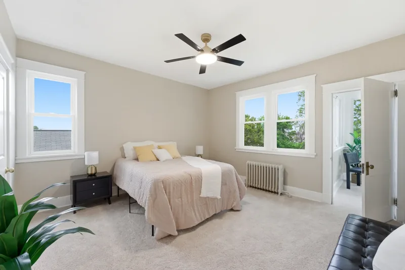 After renovation: bedroom at 1004 Biltmore Ave, Dormont