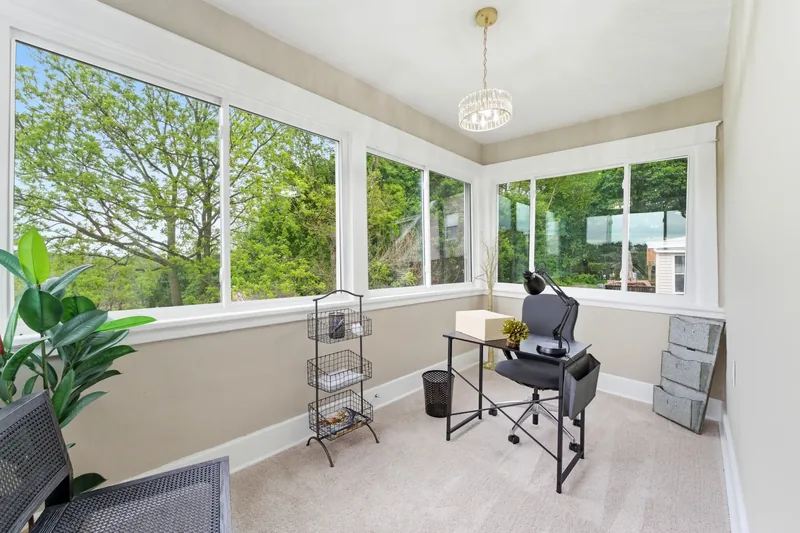 After renovation: sunroom at 1004 Biltmore Ave, Dormont
