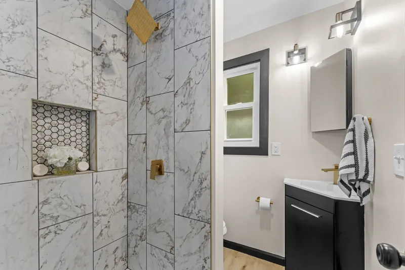 After renovation: bathroom two at 1806 Trimble Ave, Port Vue
