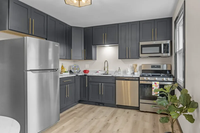 After renovation: kitchen at 1806 Trimble Ave, Port Vue