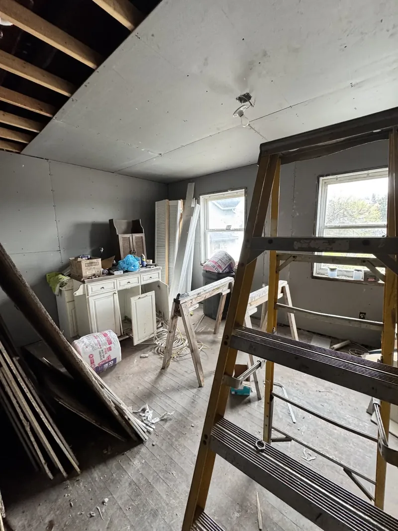 Before renovation: kitchen at 1806 Trimble Ave, Port Vue