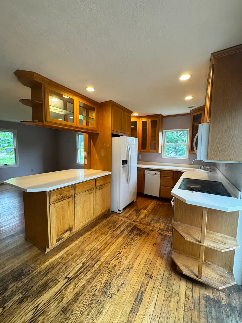 Before renovation: kitchen one at 25 Locust Ln, Upper St. Clair