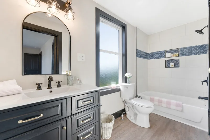 After renovation: bathroom one at 406 35th St, McKeesport