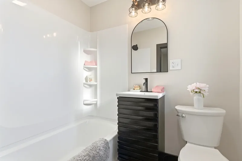After renovation: bathroom two at 406 35th St, McKeesport