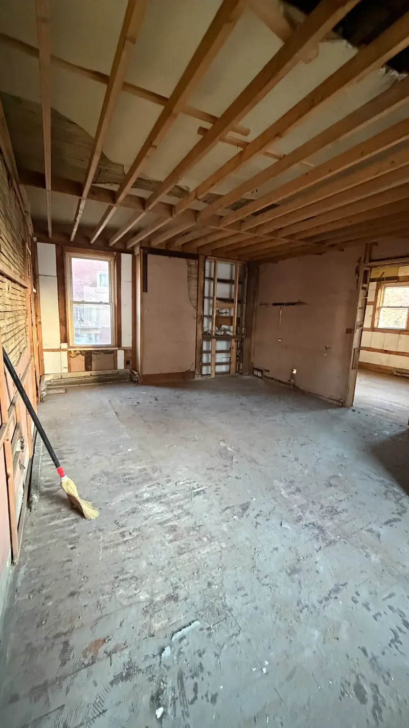 Before renovation: dining room at 406 35th St, McKeesport