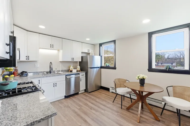 After renovation: kitchen two at 406 35th St, McKeesport