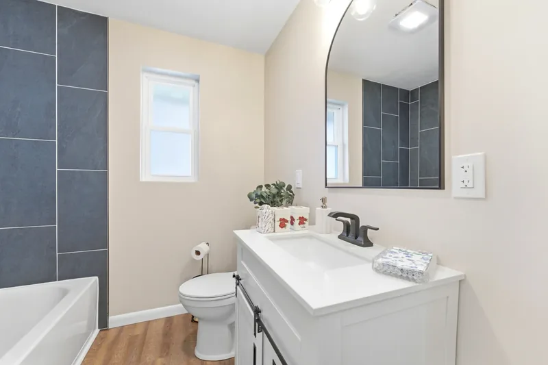 After renovation: bathroom at 498 Taylor St, North Versailles