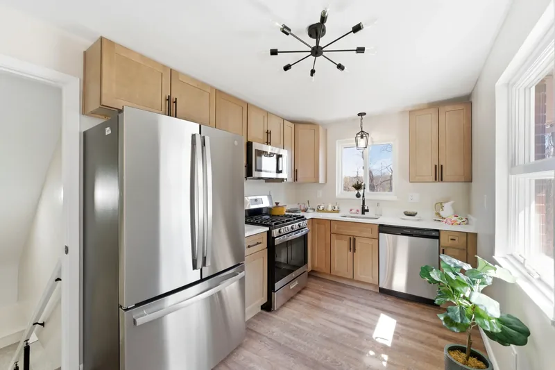 After renovation: kitchen at 498 Taylor St, North Versailles