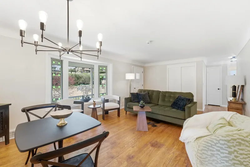 After renovation: living room at 498 Taylor St, North Versailles