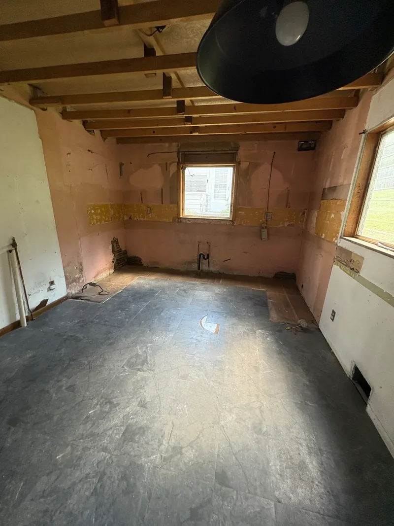 Before renovation: kitchen at 5824 Holsing St, Elizabeth