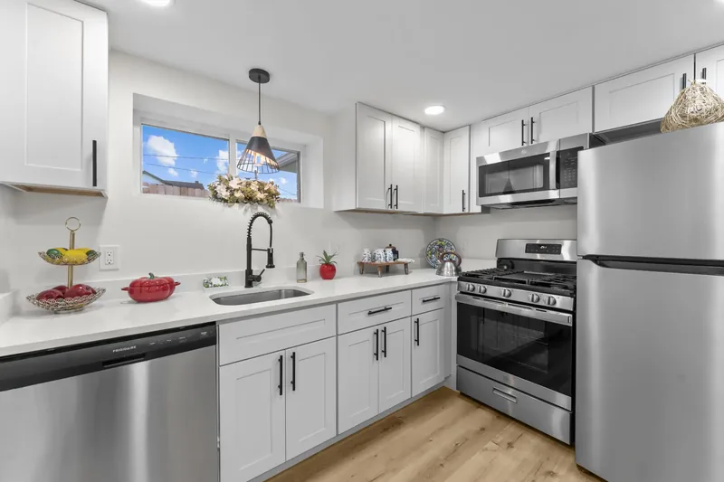 After renovation: kitchen at 704 Heath St, Elizabeth