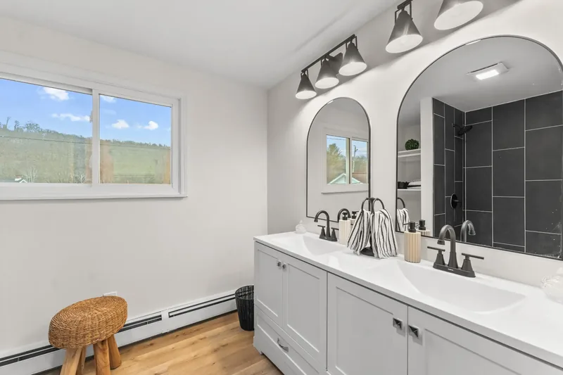 After renovation: office bathroom at 704 Heath St, Elizabeth