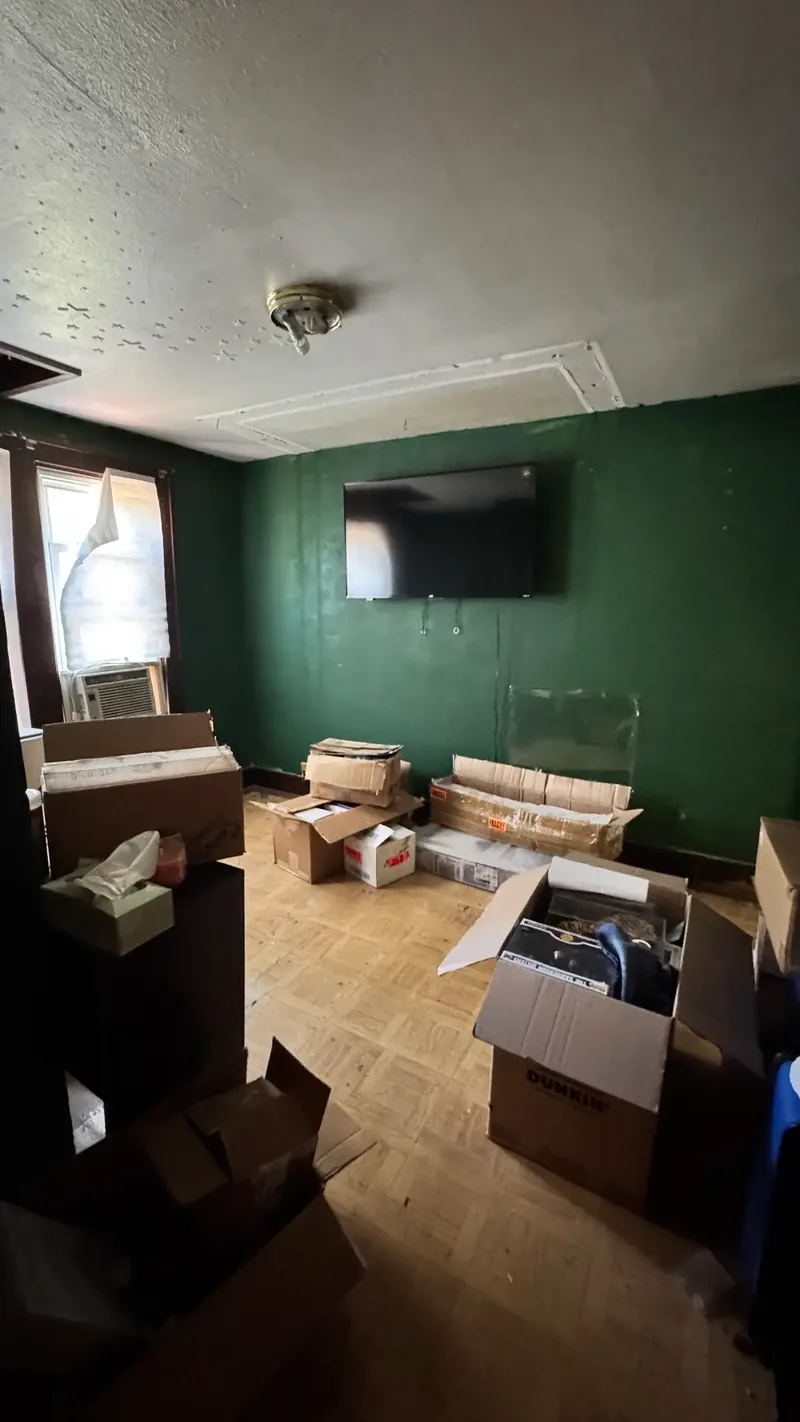 Before renovation: bedroom one at 905 Rebecca St, Port Vue