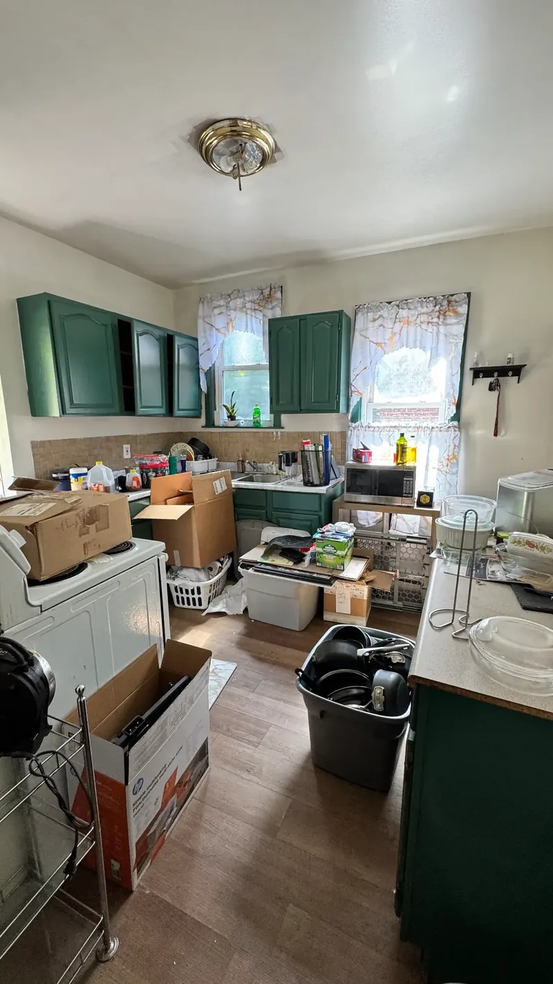 Before renovation: kitchen at 905 Rebecca St, Port Vue