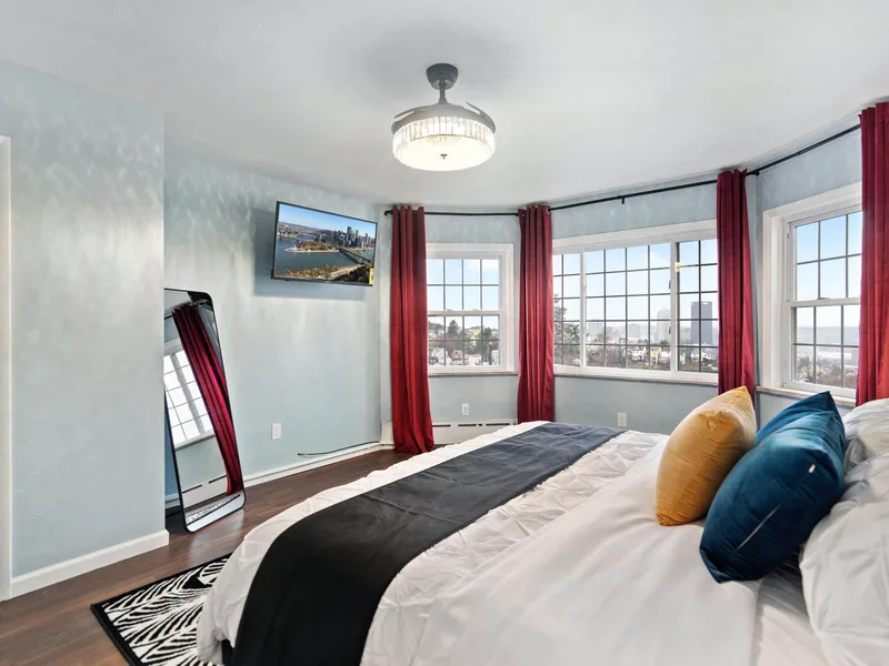 A home I renovated. The bedroom, after.